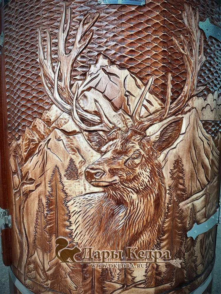 Кедровая бочка (фитобочка) «Лесной Олень»